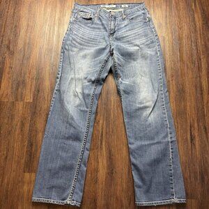 BKE Seth Straight Jeans Distressed Light Wash Men’s Size 34L